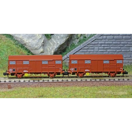 Set De Wagons Couverts Essieux Arnold Hn Type G Permanex