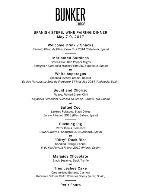 Spanish Wine Dinner Menu AFG – The Al Fresco's Group Vietnam | The