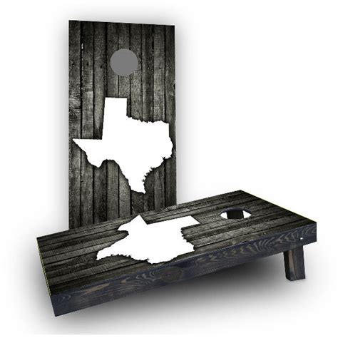 Custom Cornhole Boards Wood Slat Texas Themed Cornhole Game Wayfair