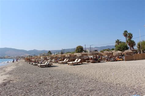 The Lambi Beach in Kos Town on the island of Kos in Greece.