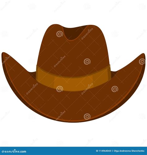 Colorful Cartoon Cowboy Hat Stock Vector - Illustration of america ...