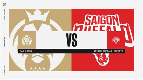 Worlds 2022 Fase De Entrada SAIGON BUFFALO ESPORTS X MAD Lions Jogo