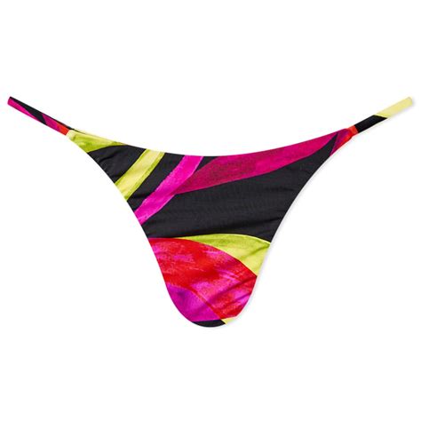 Louisa Ballou Bikini Bottoms Electric Pink Flower END SG