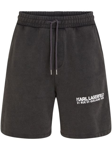 Karl Lagerfeld Rue St Guillaume Track Shorts Black FARFETCH