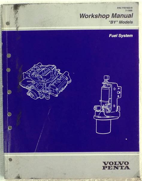 1998 Volvo Penta Workshop Service Manual By Models Fuel System 7797453 9 7 Ebay