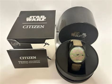 CITIZEN ECO DRIVE MEN S Star Wars Yoda Bm6839 06w Watch 100 00