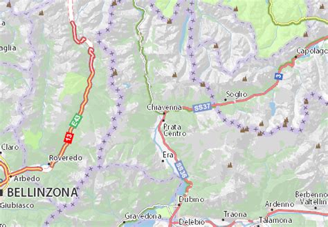 MICHELIN Chiavenna map - ViaMichelin