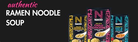 Naked Thai Style Coconut And Lemongrass Ramen Noodle Soup G Pack Of Amazon Co Uk Grocery