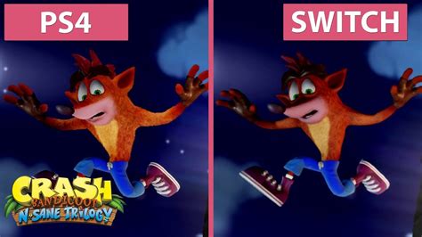 Crash Bandicoot PS4 Vs Switch Frame Rate Test Graphics Comparison