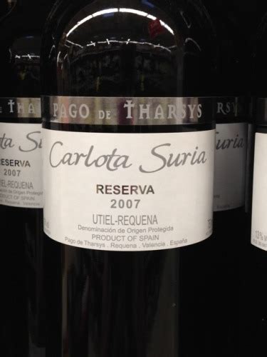 Pago De Tharsys Carlota Suria Reserva Vivino Canada