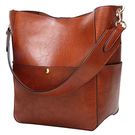 Large Leather Tote Bags. S-ZONE Women Vintage Genuine Leather Tote ...