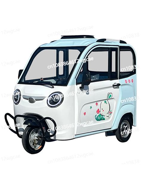 Tricycle Lectrique Enti Rement Ferm Voiture Batterie En Titane Avec