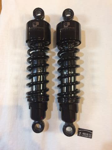 Progressive Black 11 5 Rear 412 Shocks Fits 2006 2024 Harley Touring