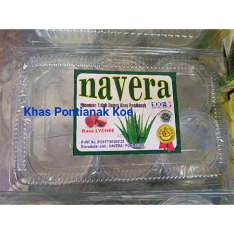 Jual Minuman Lidah Buaya Navera Khas Pontianak 6cup Shopee Indonesia