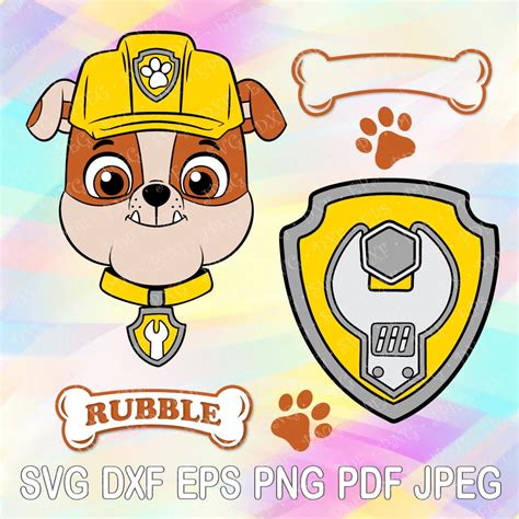 Rubble Paw Patrol Paw Patrol Svg Svg Cut File Paw Patrol Porn Sex Picture