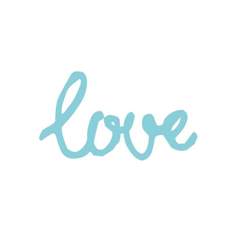 Premium Vector Love Handwritten Lettering Careless Inscription