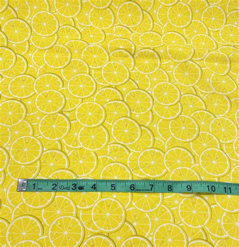 Lemons Fabric, Lemon Print Fabric, Summer Fabric, Fabric Cotton, Fat ...