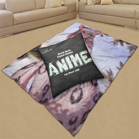 Cow Print Bikini Hot Girls Anime Flannel Fleece Blanket Big Boobs Ass Nude Waifu Throw Blanket