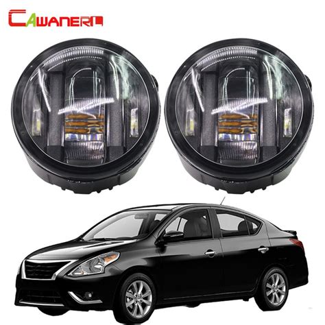 Cawanerl 1 Pair Car LED Fog Light DRL Daytime Running Lamps Car Styling