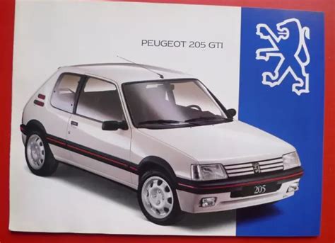 Brochure D Pliant Peugeot Gti Origine Ancien Brochure Revue