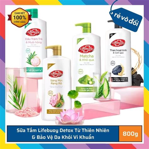 Sữa tắm Lifebuoy Detox và Bảo vệ khỏi vi khuẩn 800gr Shopee Việt Nam