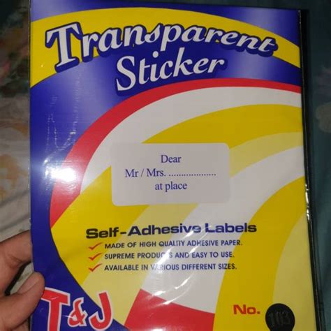 Jual Label Transparan Tom And Jerry Label Tom And Jerry Transparent