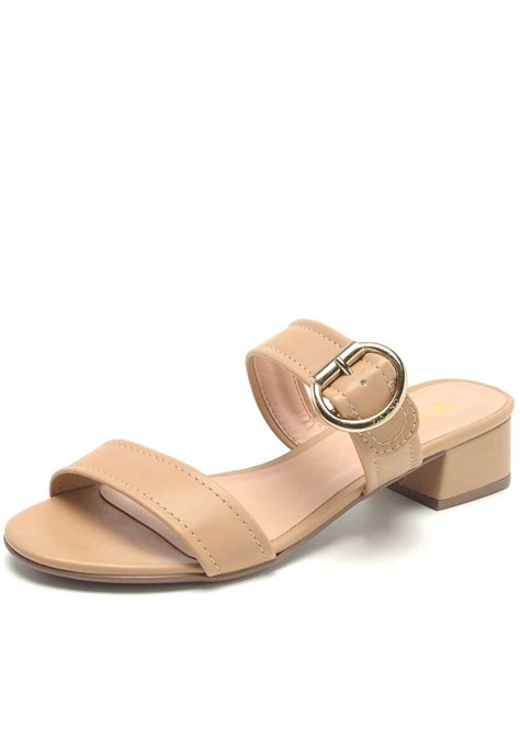 Sandália VIA UNO Fivela Nude Compre Agora Dafiti Brasil