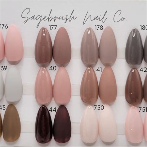 Nude Color Nails Etsy