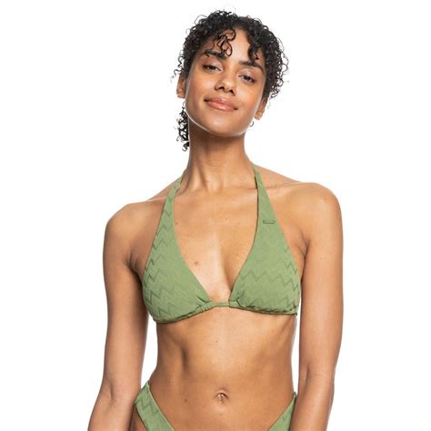 Roxy Current Coolness Elongated Tri Bikini Top Green Dressinn