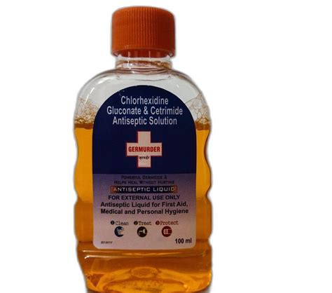 Chlorhexidine Gluconate Cetrimide Antiseptic Solution At Bottle