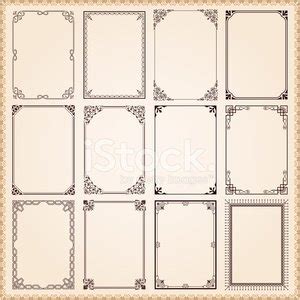 Decorative Frames And Borders Set Vector Stock Vector Royalty Free