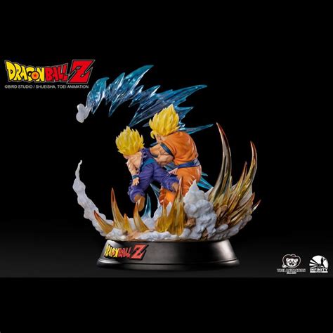 Set Of Polystone Resin Son Goku Ssj Son Gohan Ssj Vs Perfect