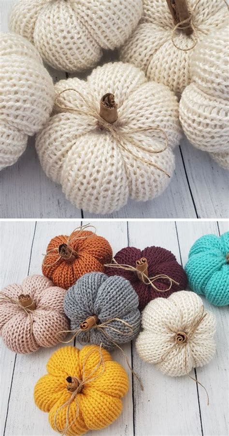 Mini Knit Pumpkins Embrace Fall With A Free Knitting Pattern