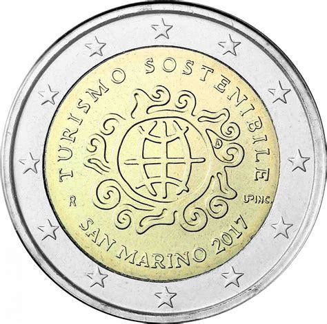 San Marino Euro A O Del Turismo Sello Brillo En El Folder Ebay