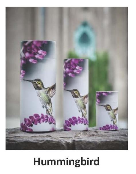 Hummingbird scatter Tubes - OMEGA Funeral & Cremation Service