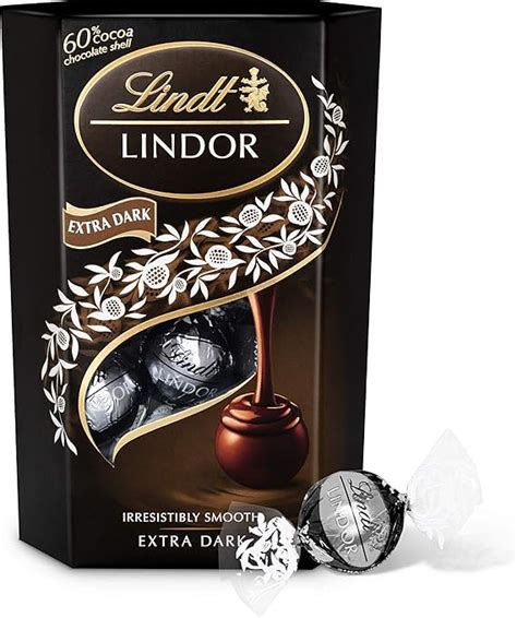 Lindt Lindor Extra Dark Chocolate Truffles Box Approx 16 Balls 200g