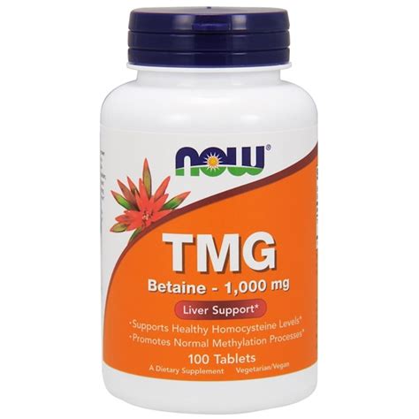 TMG, 1,000 mg, 100 Tablets, Now Foods - SuperFoodsNZ