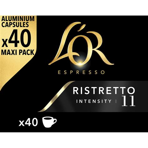 Comprar Café Ristretto intensidad 11 estuche 40 cápsulas compatibles