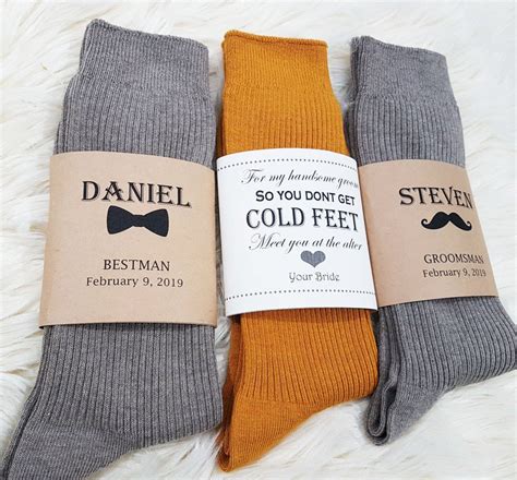 Personalized Wedding Socks Groomsmen T Groomsmen Etsy