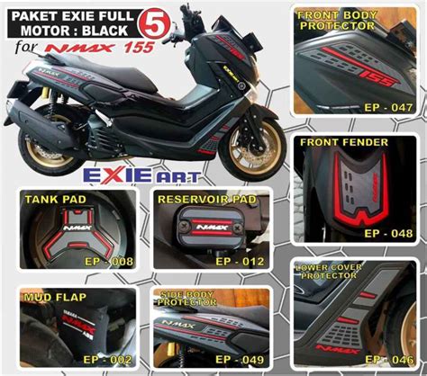 Promo PAKET FULL BODY PROTECTOR YAMAHA NMAX 155 AKSESORIS CARBON NMAX