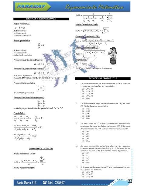 5to Razones Y Proporciones Pdf Proporción