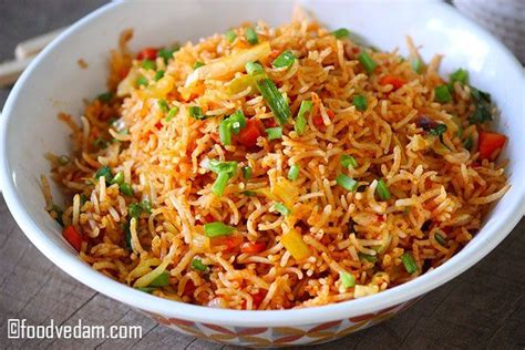 Schezwan Fried Rice Recipe How To Make Schezwan Rice Foodvedam