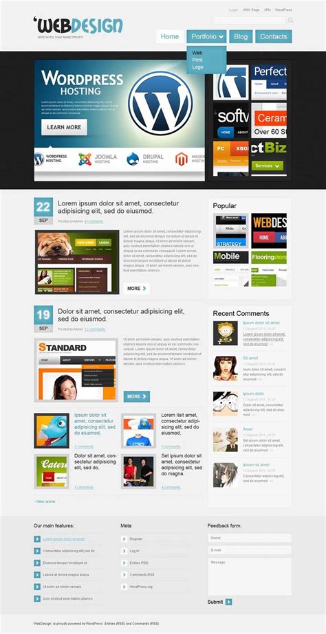 Video Blog Website Templates