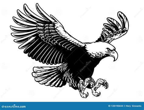 Drawing Of An Eagle Flying - Autocad Space