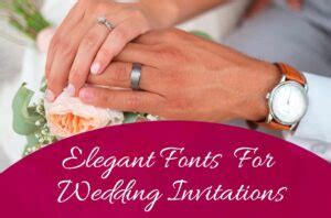 21+ Elegant Fonts For Wedding Invitations (Updated)