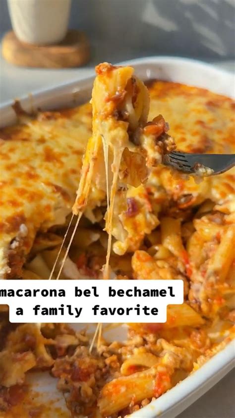 Bechamel Pasta Bake Macarona Bechamel Quick And Easy Pasta Bake