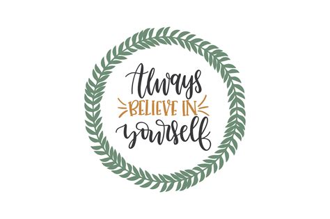 Alwaysbelieveinyourselfsvg Graphic By Riya Design Shop · Creative