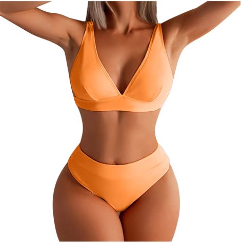 QUYUON Womens Plus Size Swimsuit Bikini Two Piece Beach Bathing Suit