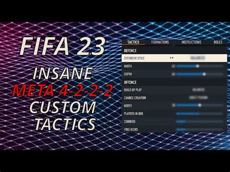 INSANE META 4222 CUSTOM TACTICS THAT LL GET YOU MORE WINS FIFA 23