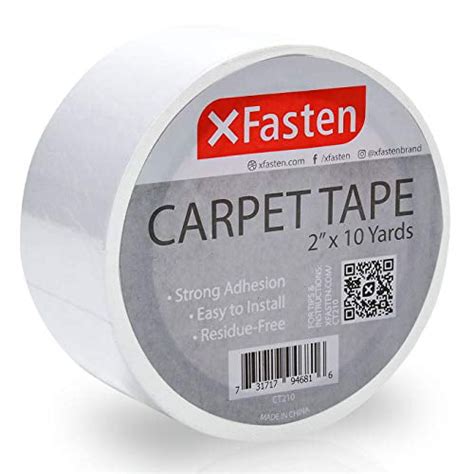 XFasten Double Sided Carpet Tape for Area Rugs and Carpets, Removable ...